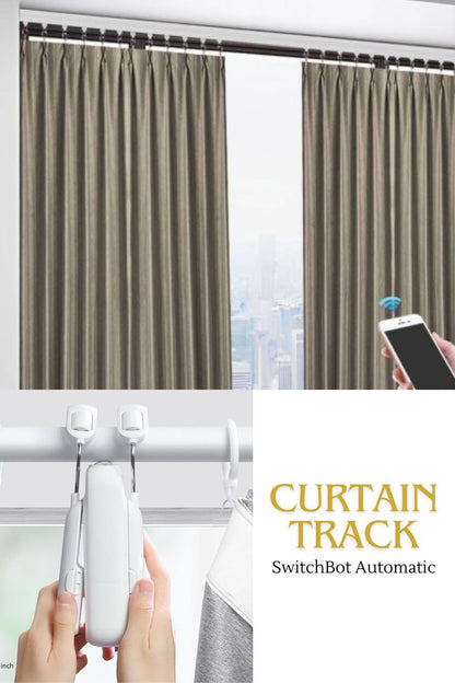 WayyBay SmartCurtain Pro 3-in-1 Motor | Automatic Remote Curtain Opener with Timed Control & Pull-to-Start, T & U Tracks