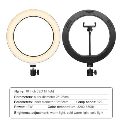 Selfie Ring Light with Phone Holder – LED Light for YouTube, Vlogs & Photography