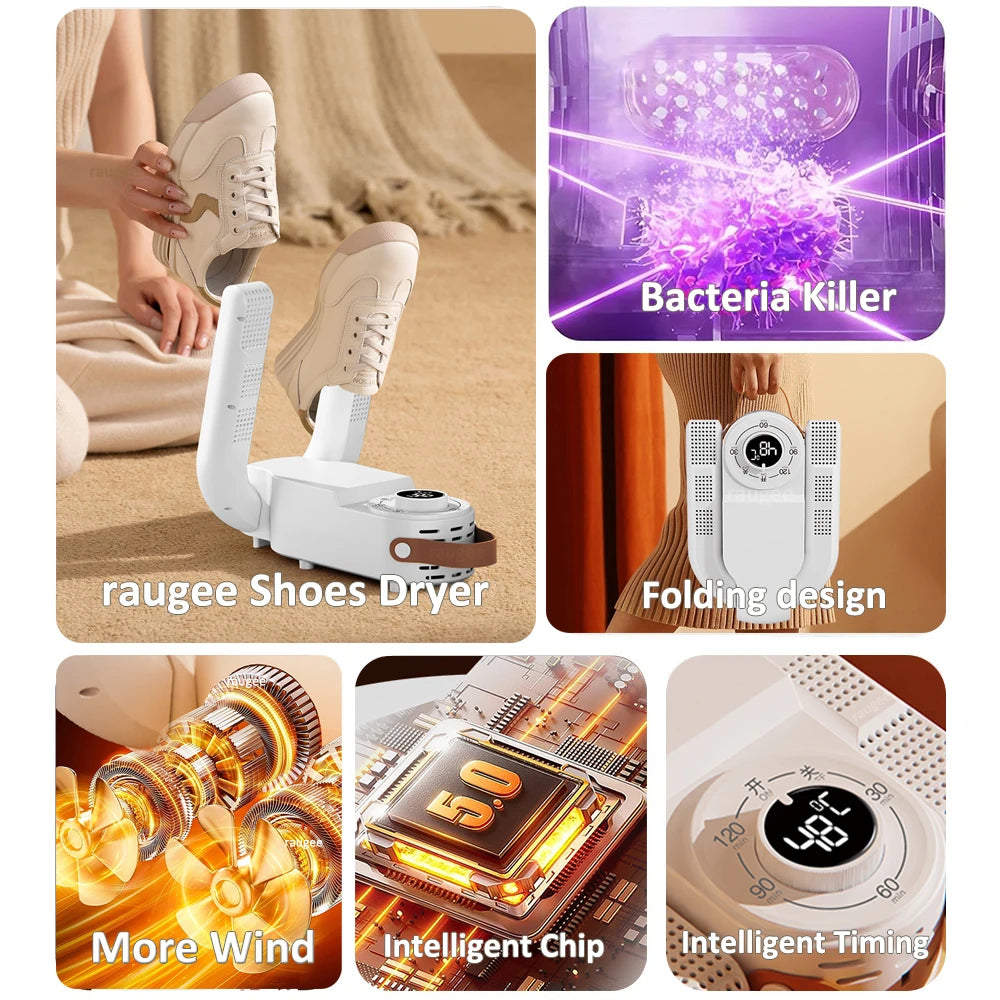 Electric Shoe Dryer with Quick Heat & Odor Removal