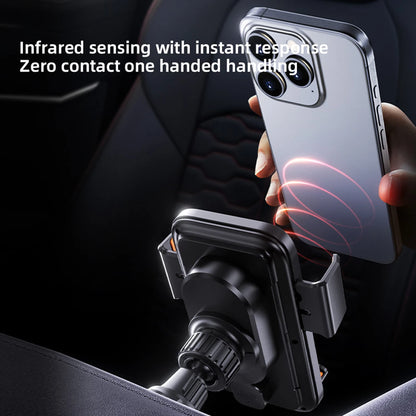 Magnetic Auto-Clamp Wireless Charging Car Mount