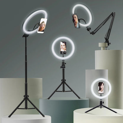 Selfie Ring Light with Phone Holder – LED Light for YouTube, Vlogs & Photography